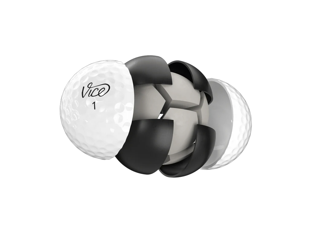 bong golf vice pro white-lop vo Cast Urethane sieu mong- kiem soat xuat sac quanh green