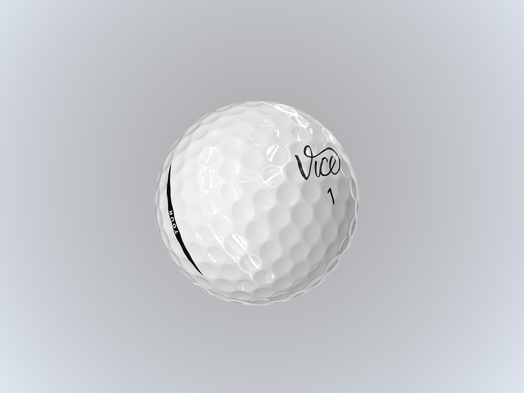 Thiết kế 312 vết lõm khí động học giúp bóng golf Vice Tour White duy trì quỹ đạo bay đầm chắc và ổn định xuyên gió.