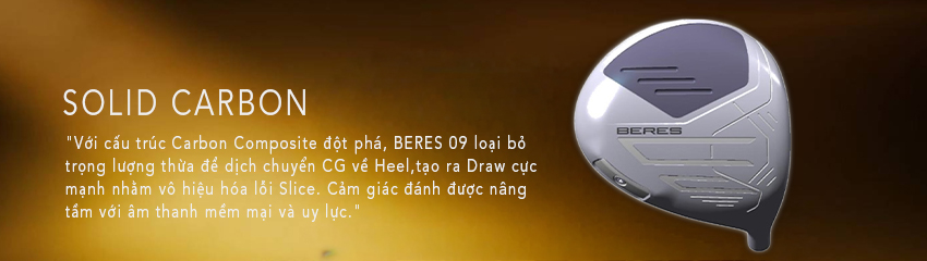 gậy driver honma 09 3S solid carbon