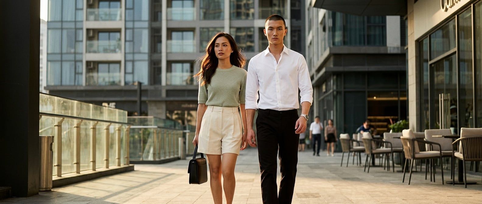 Phối Đồ Với Quần Kaki Calvin Klein Cotton Stretch Lịch Lãm