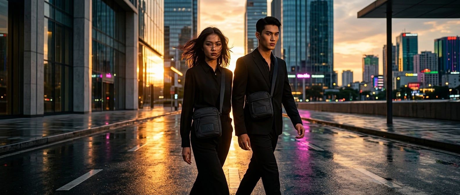 Calvin Klein Metro Nylon: Xu Hướng Túi Đeo Chéo Tiện Ích Đô Thị