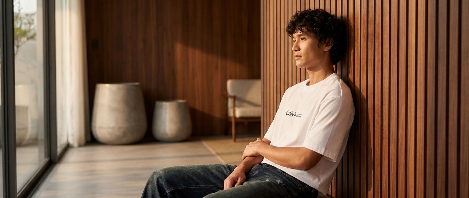 Calvin Klein Relaxed Logo Tee: Biểu Tượng Minimalist Cho Nam Giới