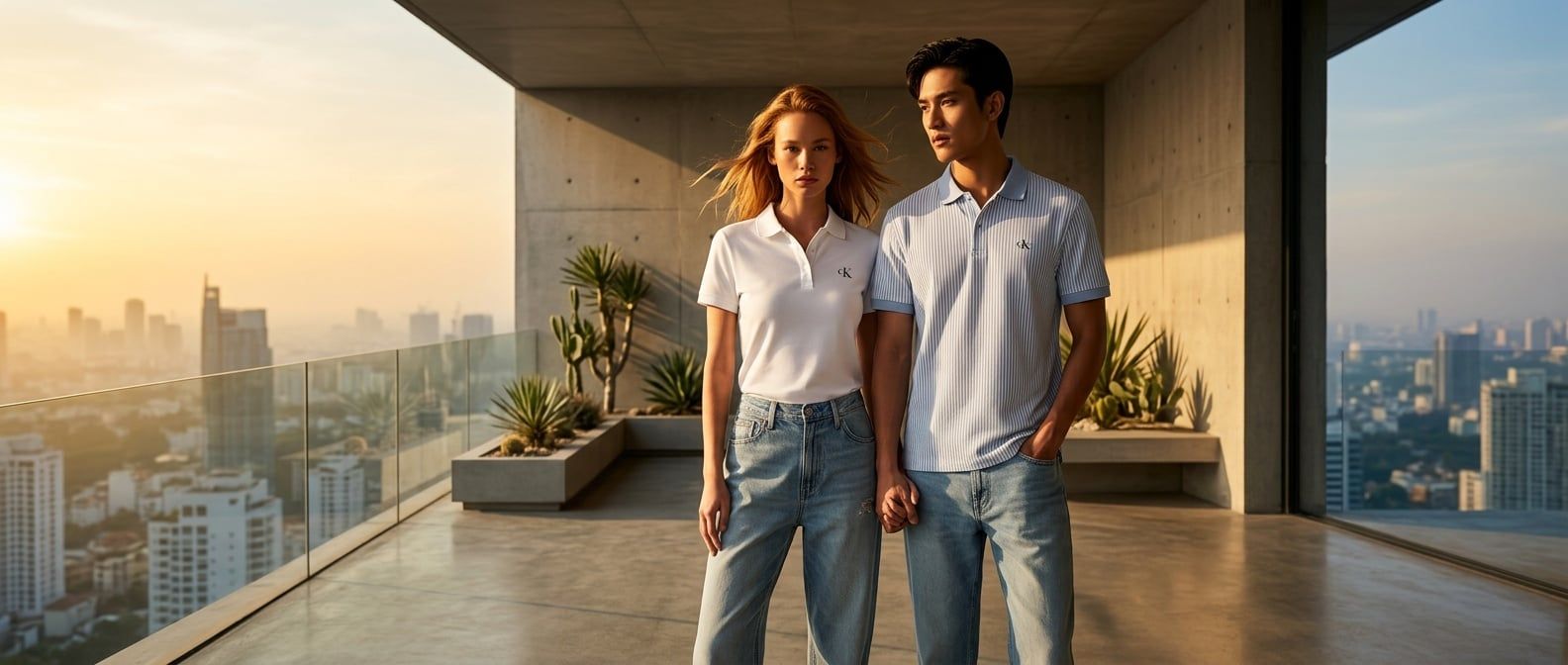 Calvin Klein Cooling: Kỷ Nguyên Denim Và Polo Mát Lạnh Mới