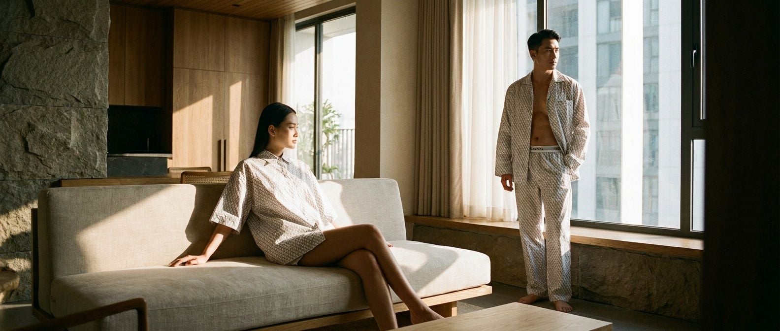 BST Calvin Klein Cotton Poplin Sleep: Đỉnh Cao Đồ Mặc Nhà Minimalist