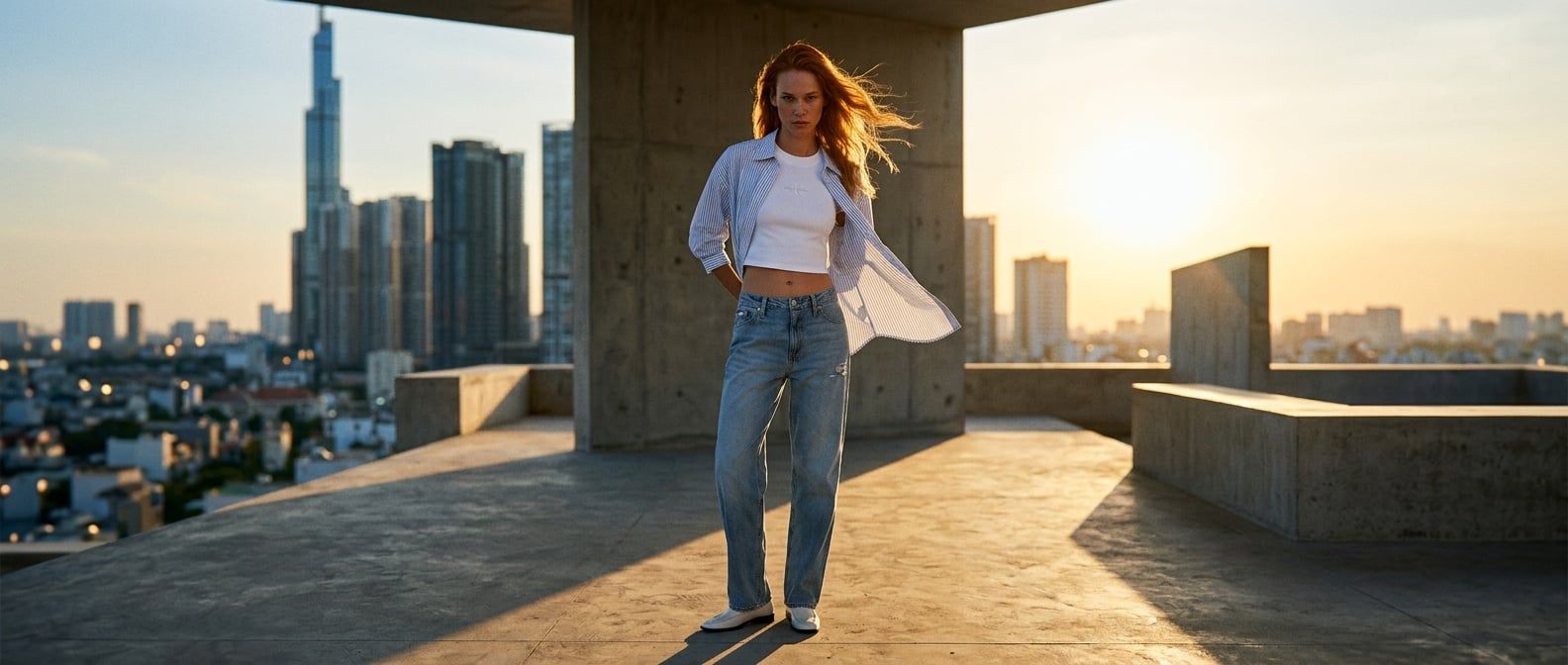 Đánh Giá Quần Jeans Calvin Klein Eco Cool: Denim Mát Lạnh Ngày Hè