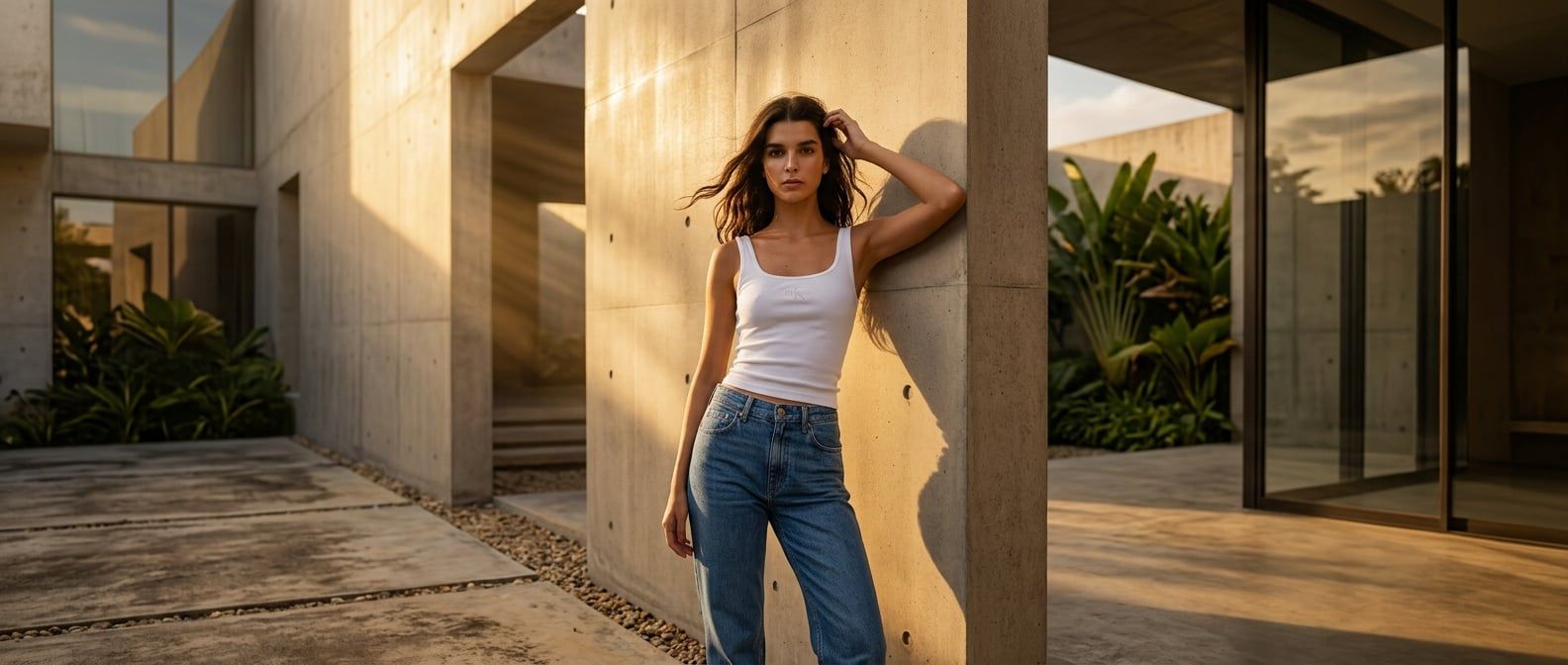 Bí Quyết Phối Áo Ba Lỗ Calvin Klein Monologo Chuẩn Minimalist