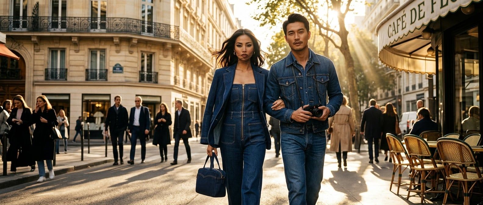 Phối Đồ Denim-On-Denim Với Túi Levi's Presley Và Quần Jeans Classic