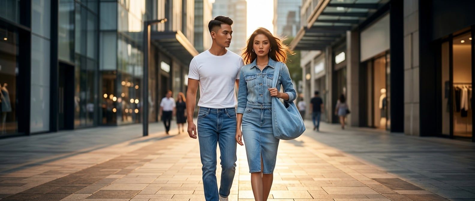 Cách Phối Đồ Denim-On-Denim Với Túi Levi's Emerson Và Jeans 501/505
