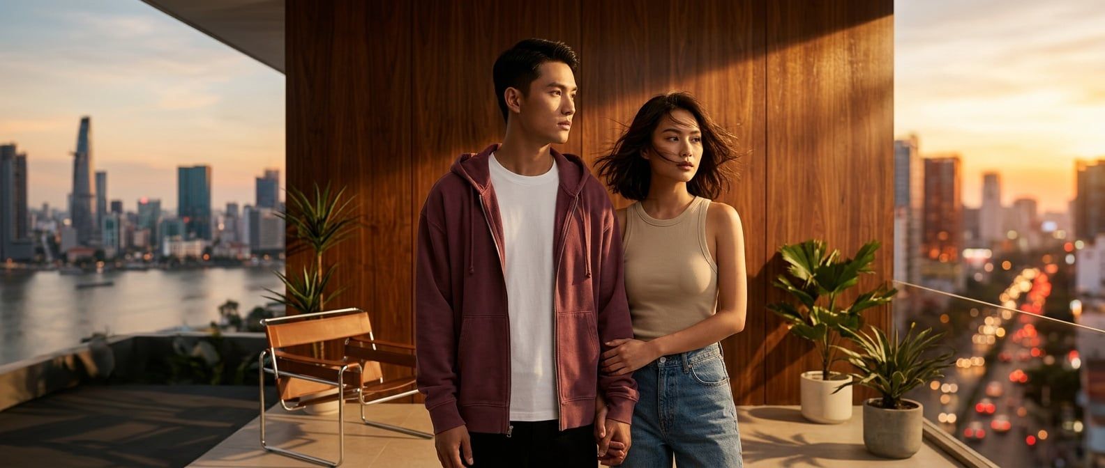 Cách Phối Đồ Với Áo Hoodie Dây Kéo Và Áo Ba Lỗ Levi's Boxy