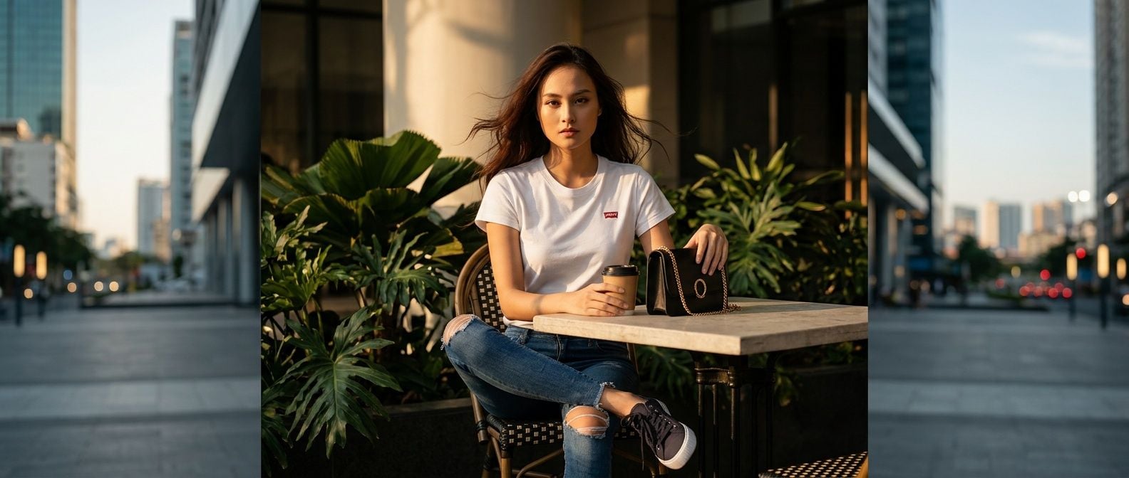 Levi's Perfect Tee: Bí Quyết Phối Áo Thun Nữ Nâng Tầm Phong Cách