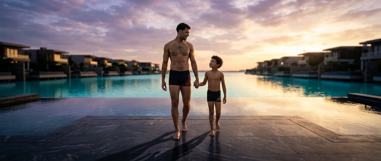 Top Quần Bơi Speedo Medley Logo Cho Bố Và Bé Đáng Mua Nhất