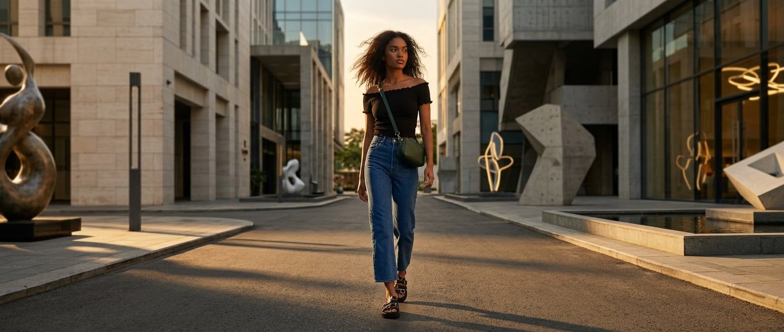 Bí Quyết Phối Đồ Với Quần Jeans Levi's Ribcage Hack Dáng Cho Nữ