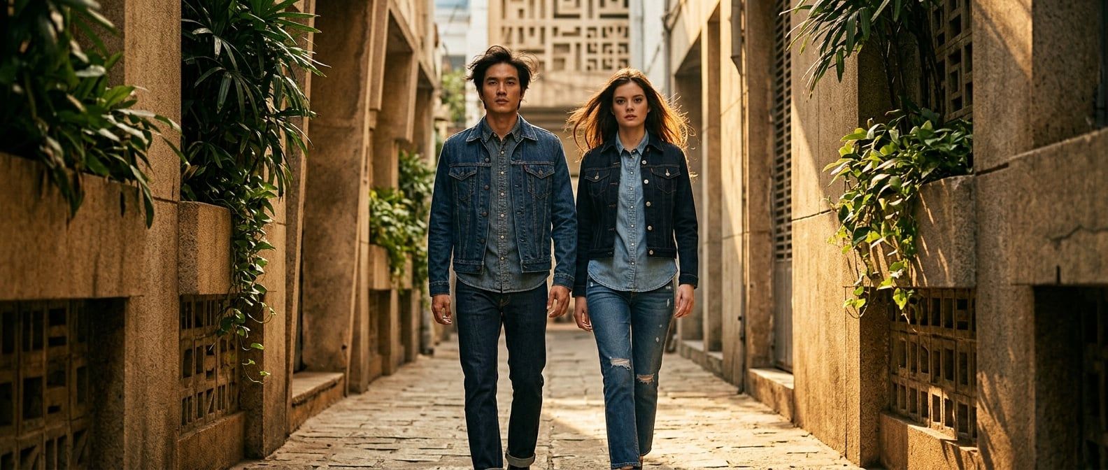 Bí Quyết Phối Áo Khoác Jean Levi's Chuẩn Phong Cách Vintage