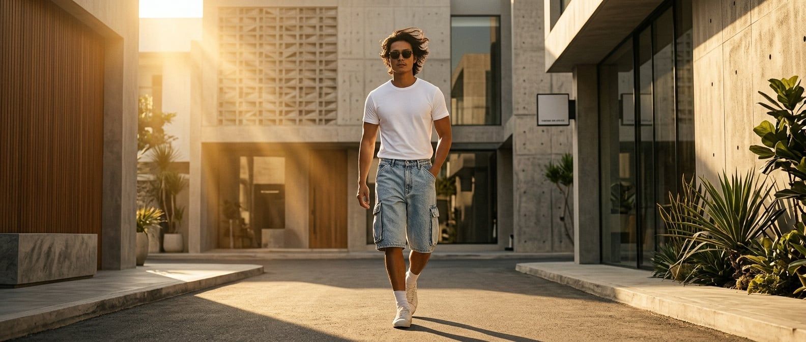 Cách Phối Đồ Với Quần Short Levi's 478 Baggy Nam Tính
