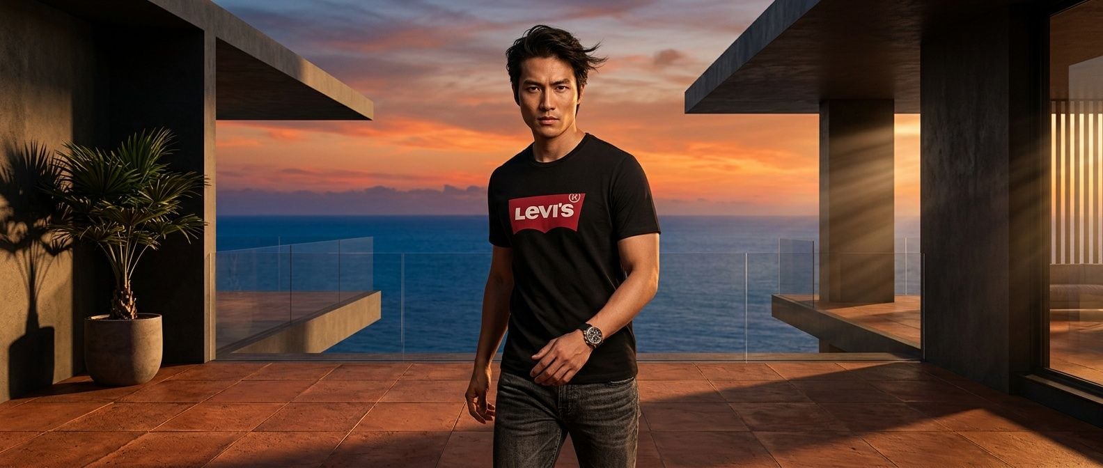 Cách Phối Áo Thun Graphic Levi's Nam Chuẩn Gu Streetwear
