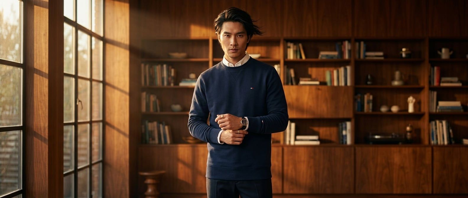 Cách Phối Đồ Chuẩn Preppy Nam Với BST Tommy Hilfiger TH Crest