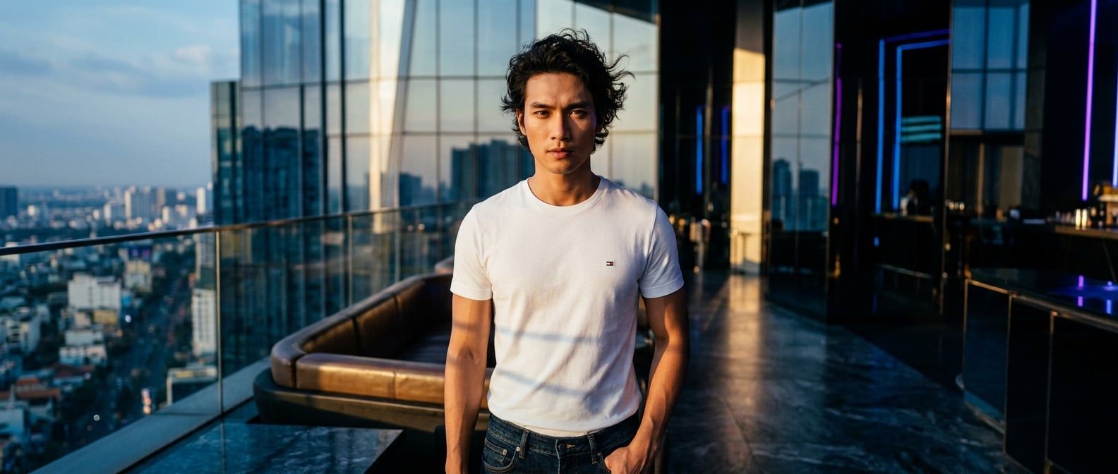 Phối Áo Thun Tay Ngắn Nam Tommy Hilfiger Chuẩn Phong Cách Mỹ