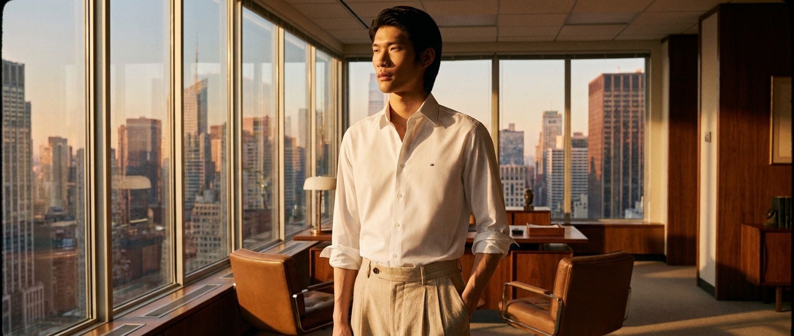 Áo Sơ Mi Non-Iron Tommy Hilfiger: Bí Quyết Phẳng Phiu Cho Quý Ông