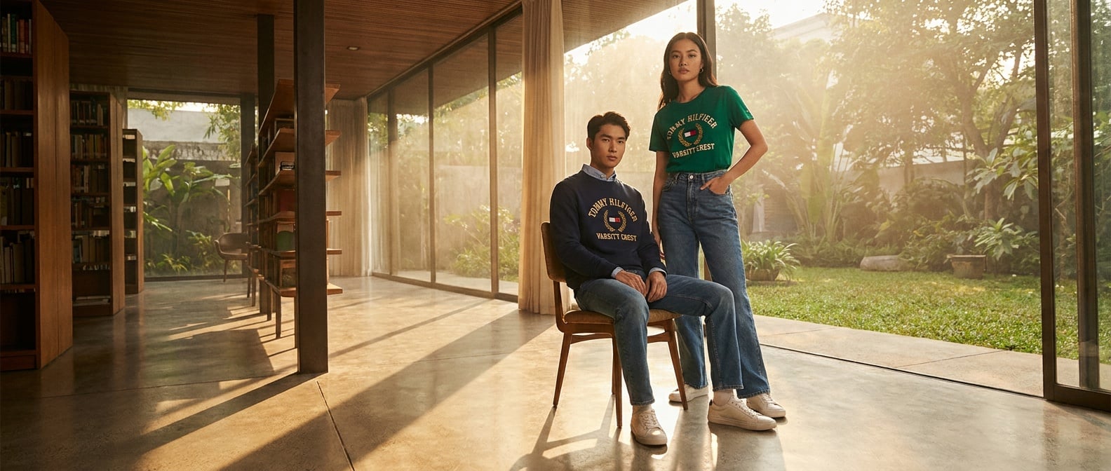 Tommy Hilfiger Varsity Crest: Biểu Tượng Preppy Mỹ Đầy Quyến Rũ