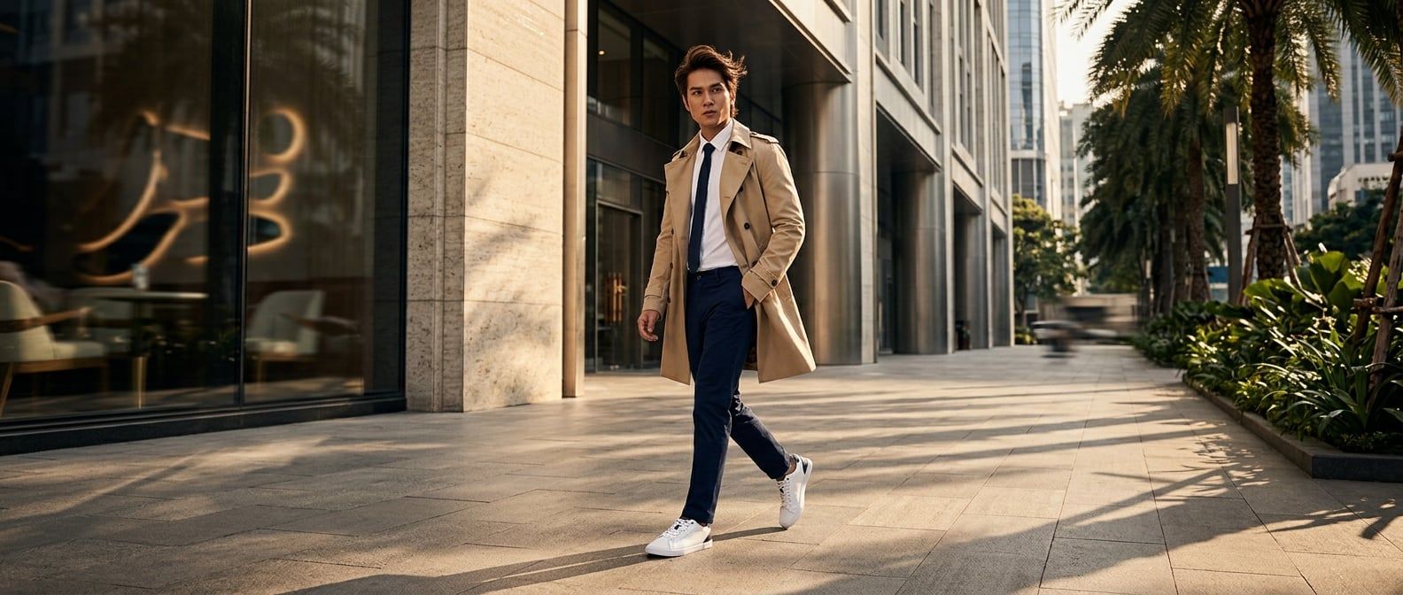 Phối Đồ Chuẩn Preppy Với Giày Nam Tommy Hilfiger TH Tuscan