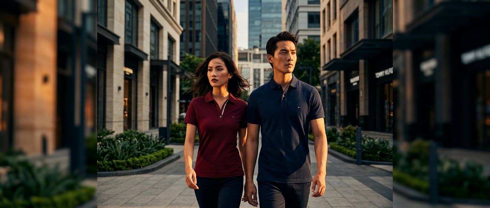 Cách Phối Áo Thun Có Cổ Tommy Hilfiger Premium Chuẩn Thanh Lịch