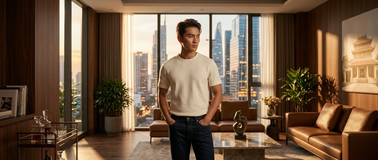 Xu Hướng Smart-Casual: Áo Thun Tommy Hilfiger Luxury Interlock Nam