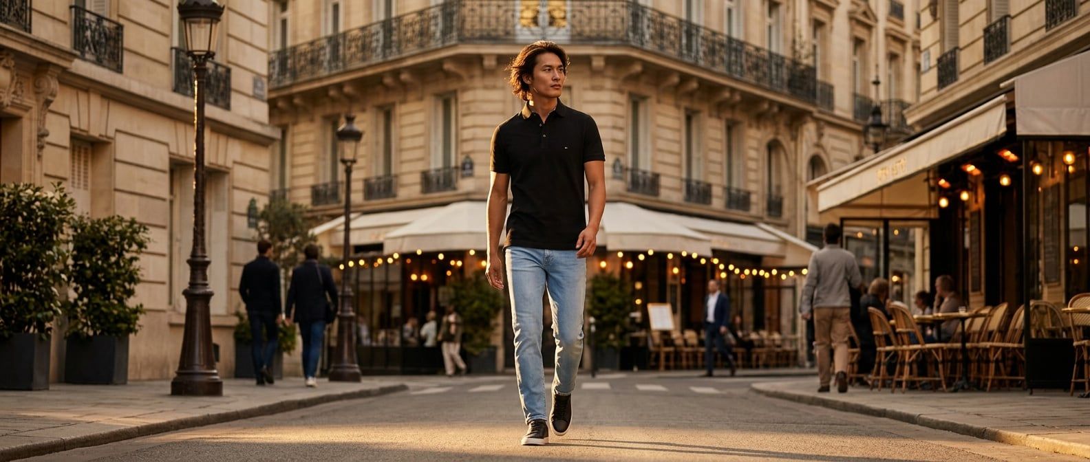 Cách Phối Đồ Với Áo Polo Tommy Hilfiger 1985 Chuẩn Preppy