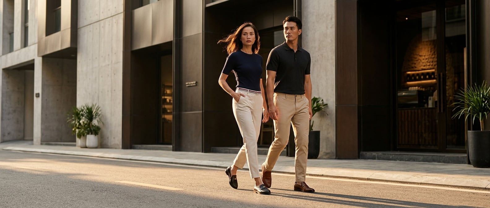 Bí Quyết Phối Quần Dài Tommy Hilfiger Premium Chuẩn Phong Cách Smart Casual