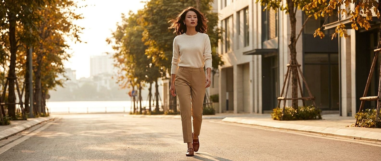Phối Đồ Chuẩn Style London Cùng Quần Tommy Hilfiger Slim Ankle