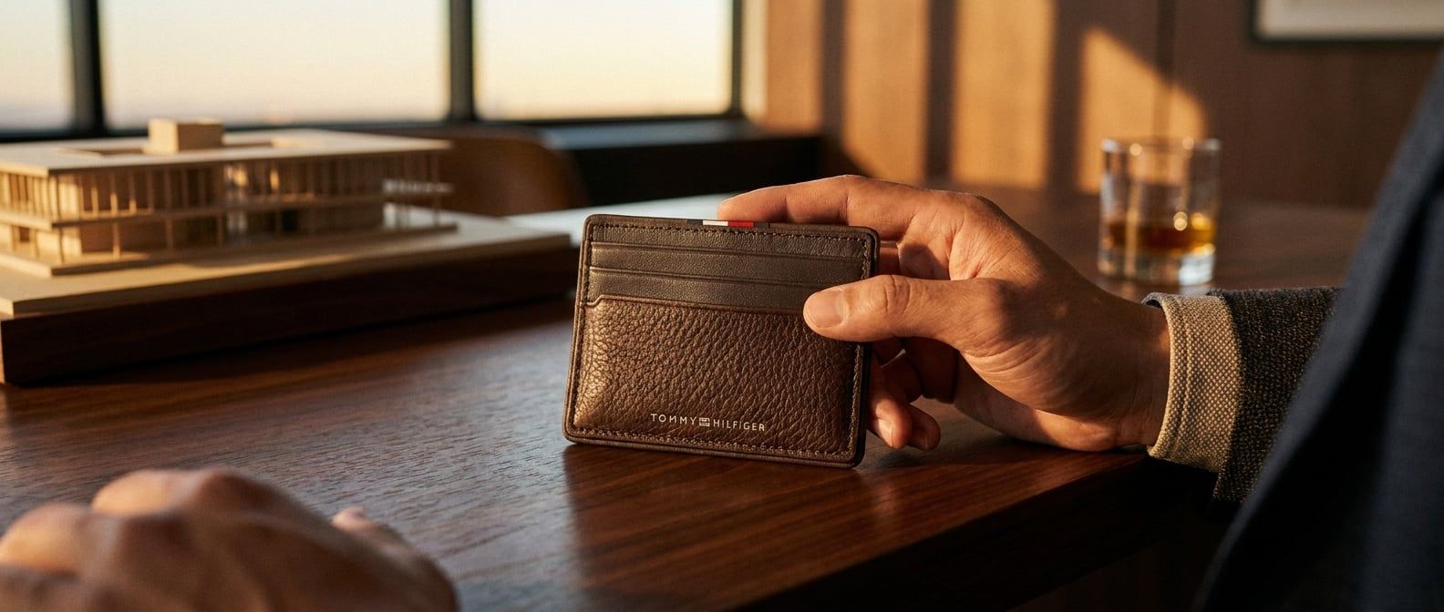 Ví Nam Tommy Hilfiger Corporate Leather: Tinh Tế Chuẩn Quý Ông