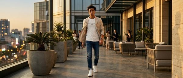 Cách Phối Áo Thun Nam Tommy Hilfiger Core Logo Cho Mọi Dịp