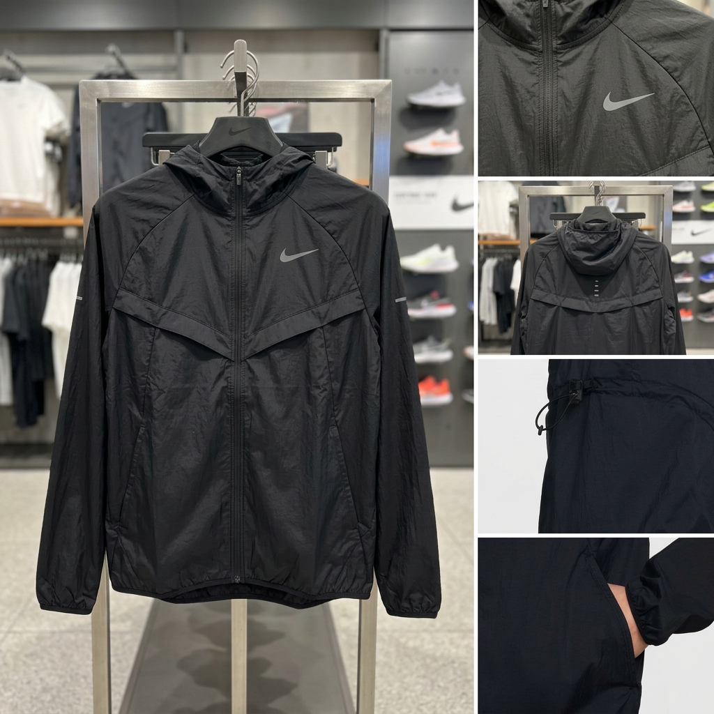 Ảnh thực tế tại ULA - Nike - Áo khoác thể thao Nam Stride Men's Repel UV Running Jacket