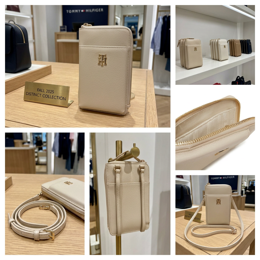 Ảnh thực tế tại ULA - Tommy Hilfiger - Ví đeo nữ TH Distinct Phone Wallet