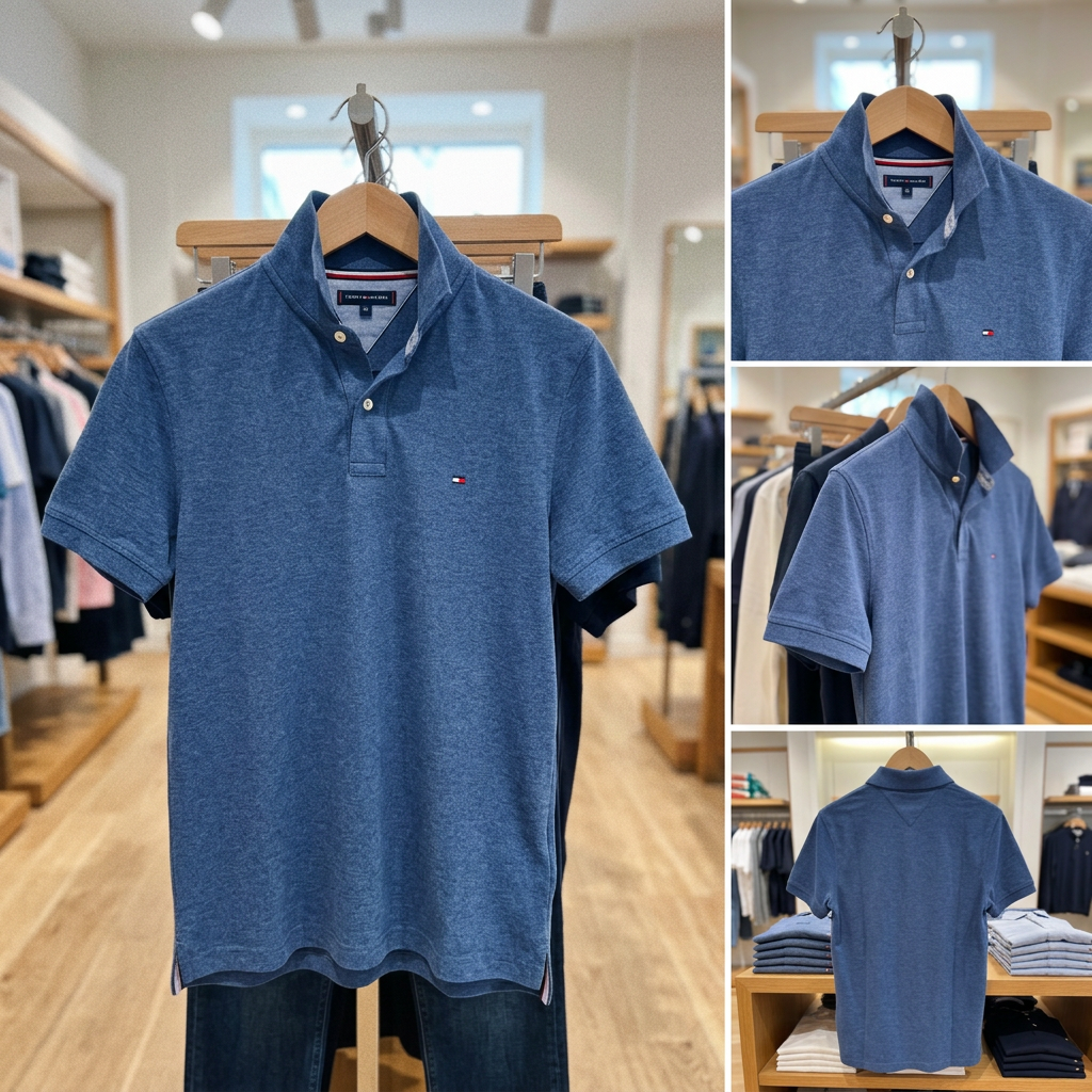 Ảnh thực tế tại ULA - Tommy Hilfiger - Áo polo tay ngắn nam TH 1985 Slim Polo