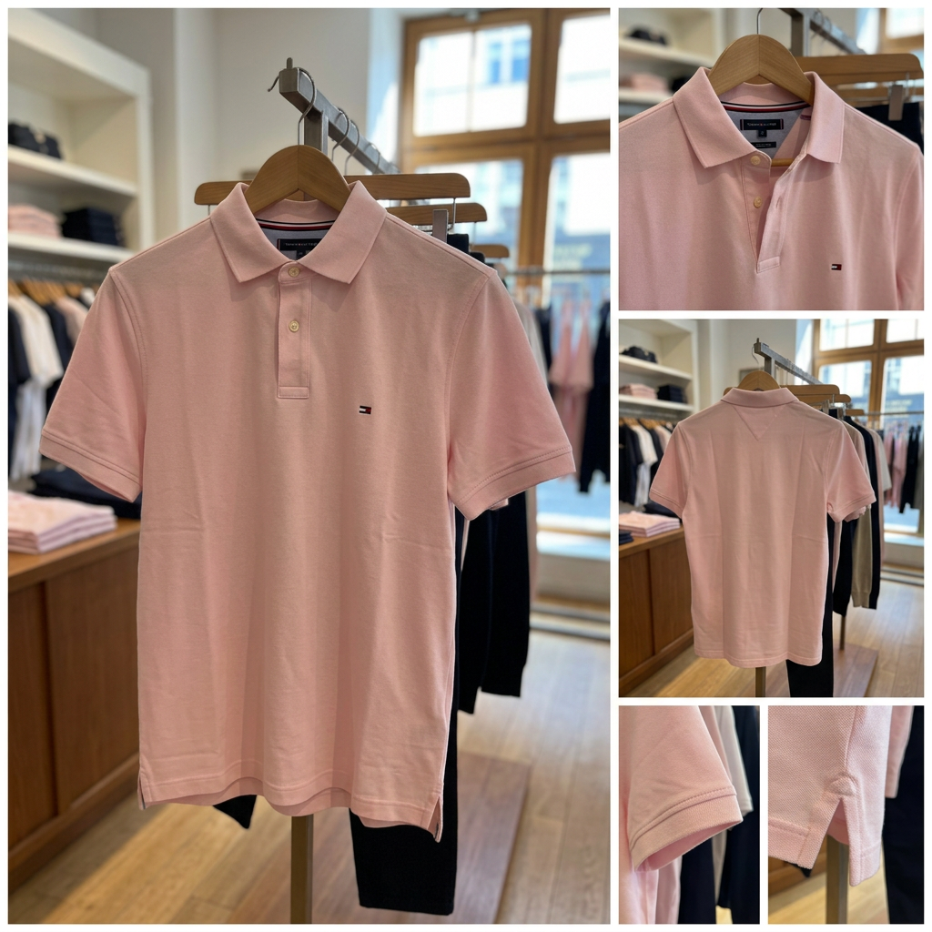 Ảnh thực tế tại ULA - Tommy Hilfiger - Áo polo tay ngắn nam TH 1985 Slim Polo