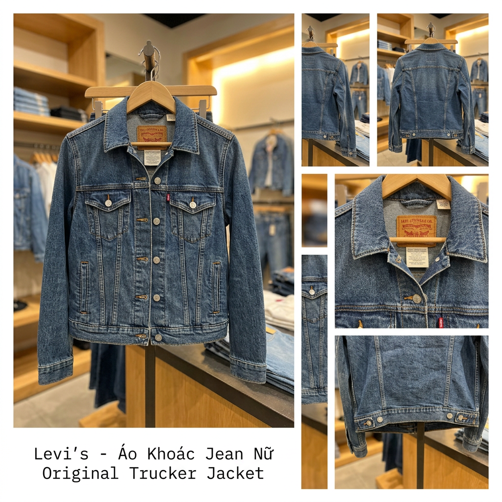 Ảnh thực tế tại ULA - Levi's - Áo Khoác Jean Nữ Original Trucker Jacket