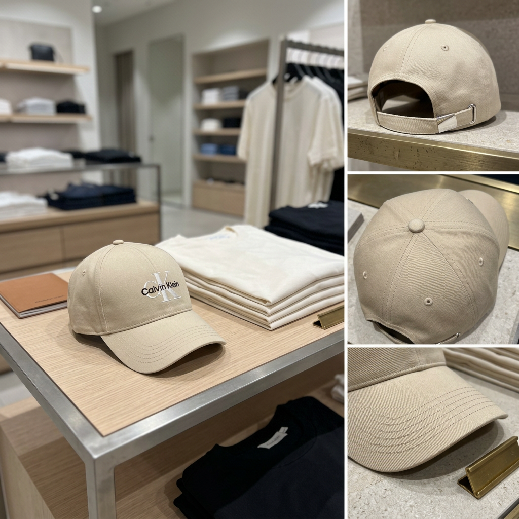 Ảnh thực tế tại ULA - Calvin Klein - Nón Lưỡi Trai Nam Twill Logo Cap