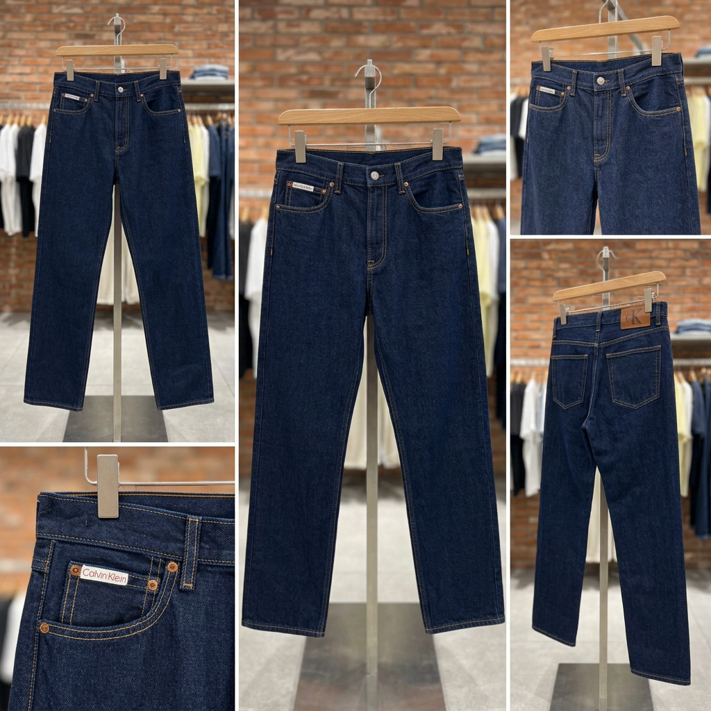 Ảnh thực tế tại ULA - Calvin Klein - Quần Jean Dài Nam 90s Straight Classic Rinse
