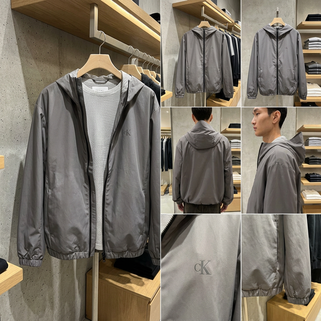 Ảnh thực tế tại ULA - Calvin Klein - Áo Khoác Nam Ombre Windbreaker Jacket