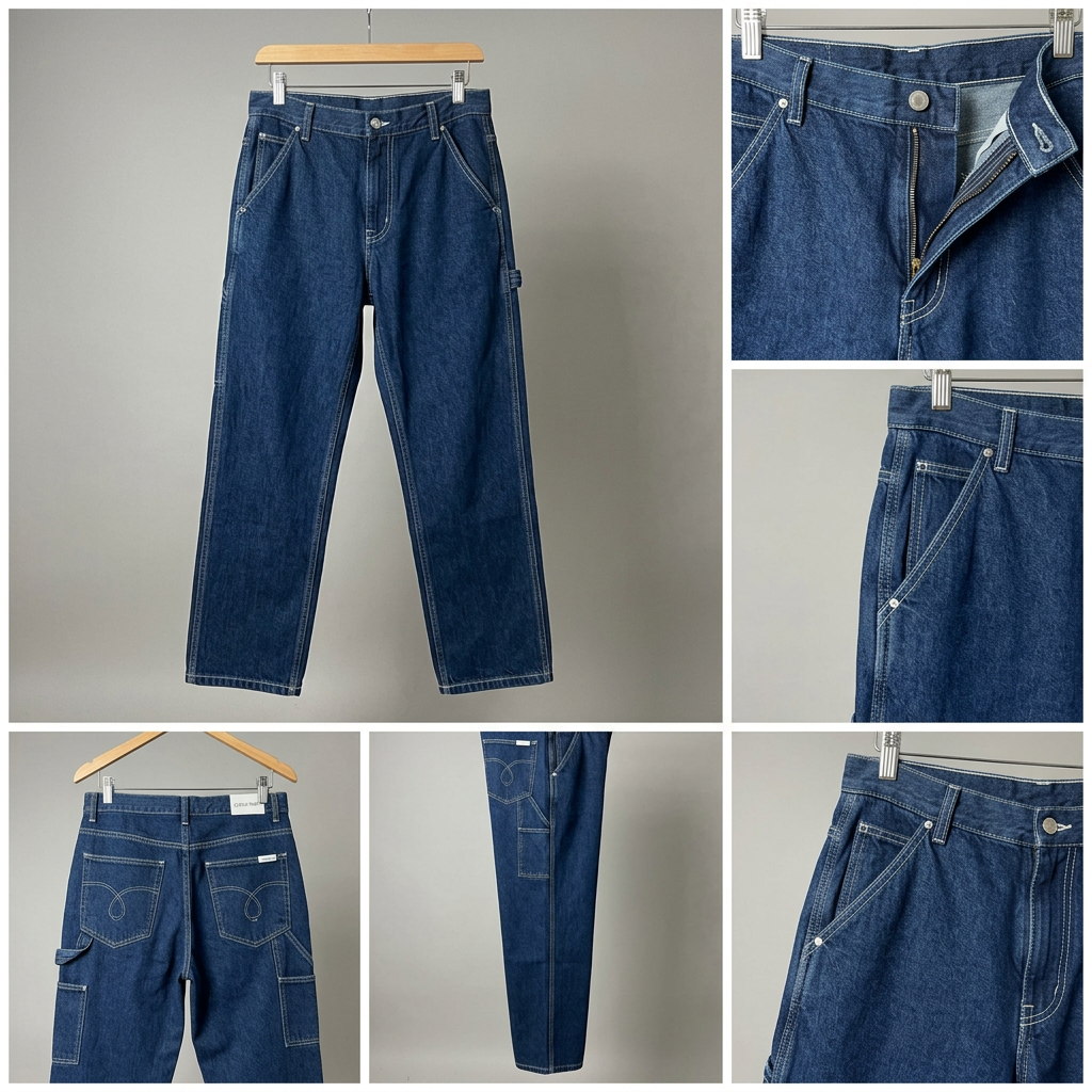 Ảnh thực tế tại ULA - Calvin Klein - Quần Jean Dài Nam Denim Darted Carpenter Jeans