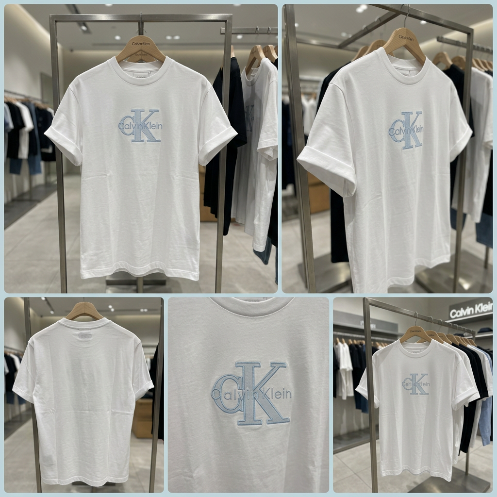 Ảnh thực tế tại ULA - Calvin Klein - Áo Thun Tay Ngắn Nam Elevated Monologo T-Shirt