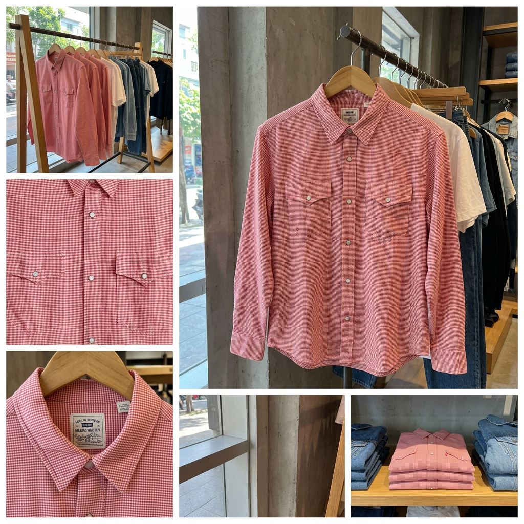 Ảnh thực tế tại ULA - Levi's - Áo Sơ Mi Tay Dài Nam Relaxed Fit Western Shirt