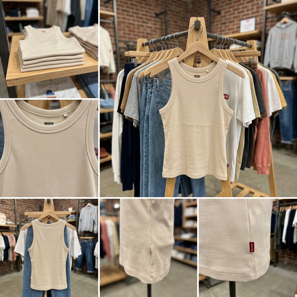 Ảnh thực tế tại ULA - Levi's - Áo Thun Ba Lỗ Nữ Slim Tank Top
