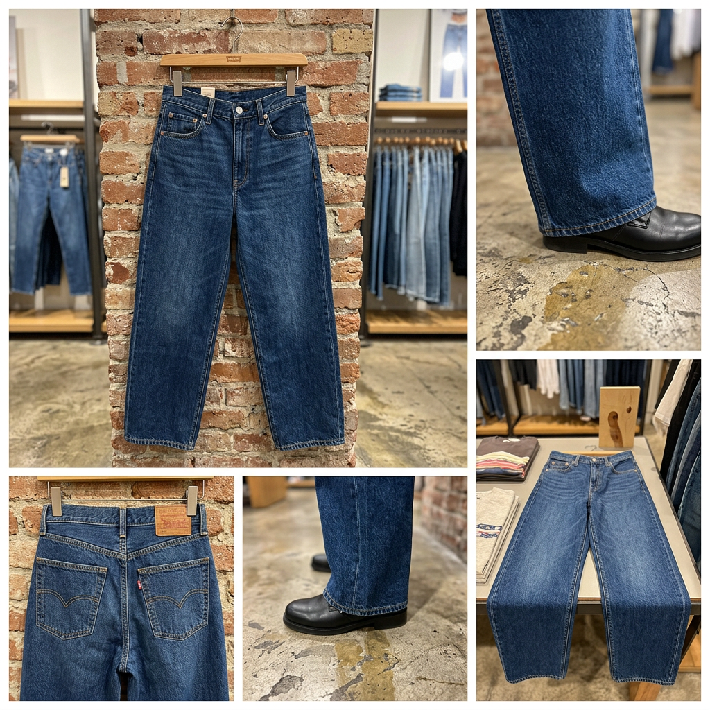 Ảnh thực tế tại ULA - Levis - Quần Jean Dài Nữ Baggy Dad Jeans