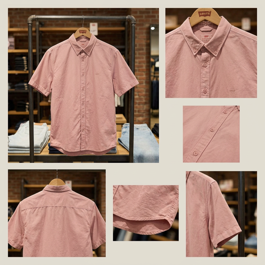 Ảnh thực tế tại ULA - Levi's - Áo Sơ Mi Nam Tay Ngắn Relaxed