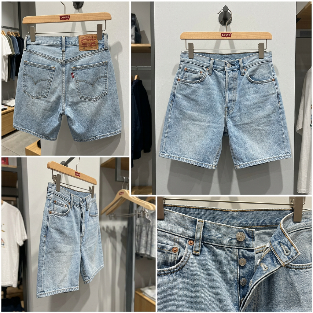 Ảnh thực tế tại ULA - Levi's - Quần Jean Ngắn Nữ 501 Original Mid-Thigh Shorts