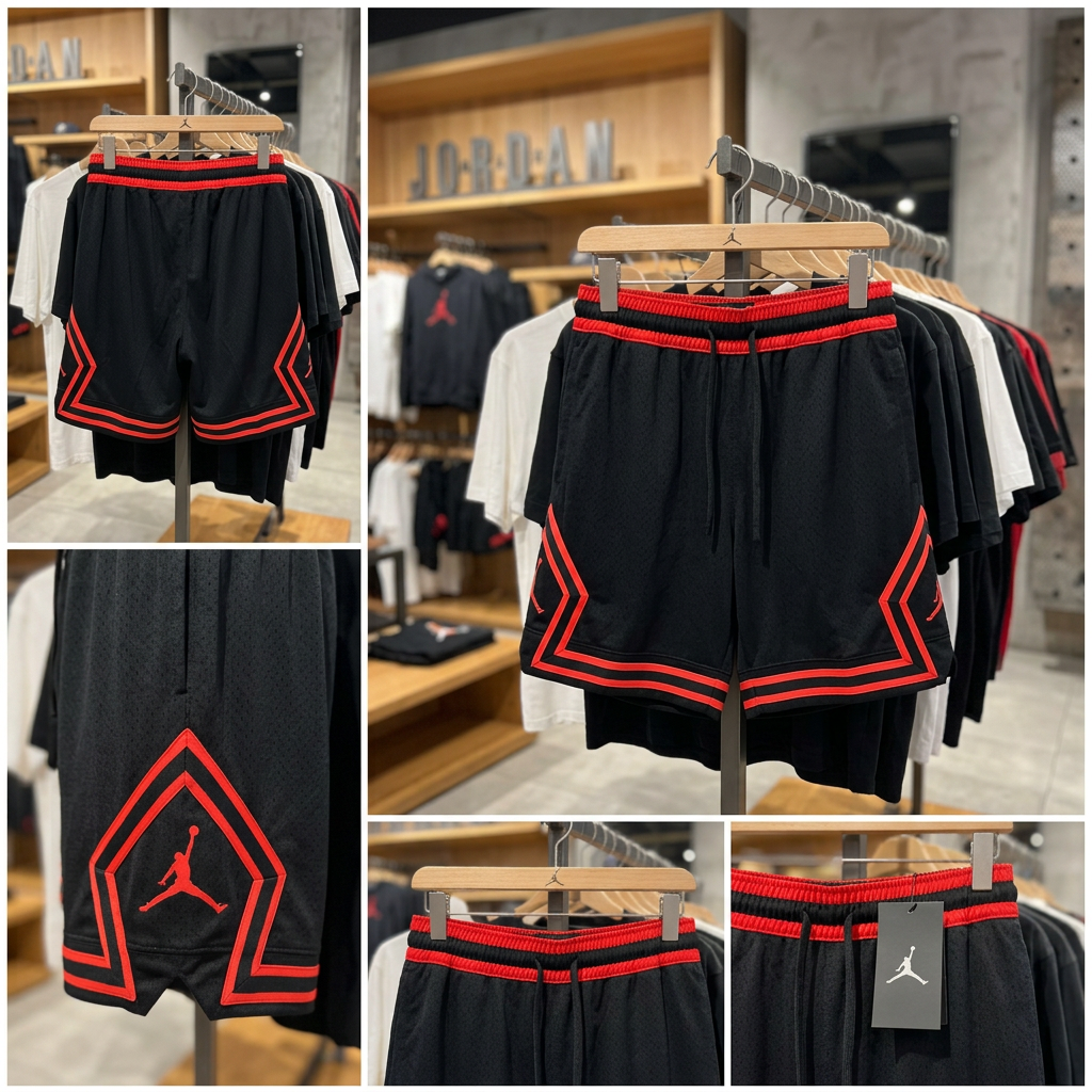 Ảnh thực tế tại ULA - Nike - Quần Lửng Thể Thao Nam Jordan Sport Dri-FIT Mesh Diamond Shorts