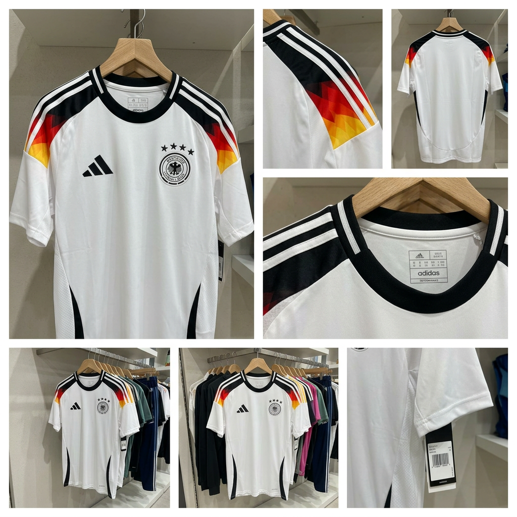 Ảnh thực tế tại ULA - Adidas - Áo Tay Ngắn Thể Thao Nam Germany 26 Home Fan Jersey