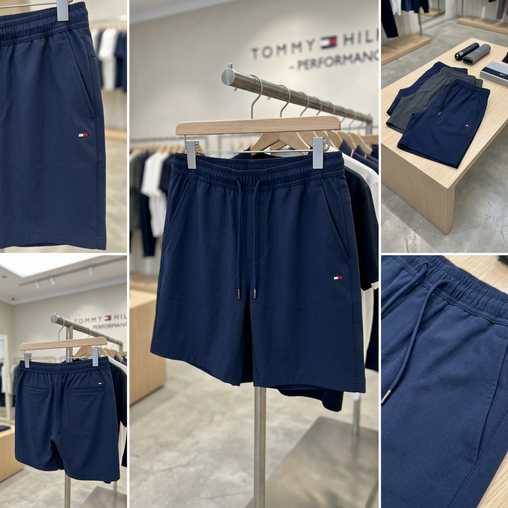 Ảnh thực tế tại ULA - Tommy Hilfiger - Quần Ngắn Thể Thao Nam Harlem Performance Shorts