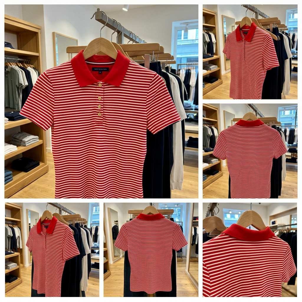 Ảnh thực tế tại ULA - Tommy Hilfiger - Áo Thun Có Cổ Nữ Gold Button Slim Fit Polo